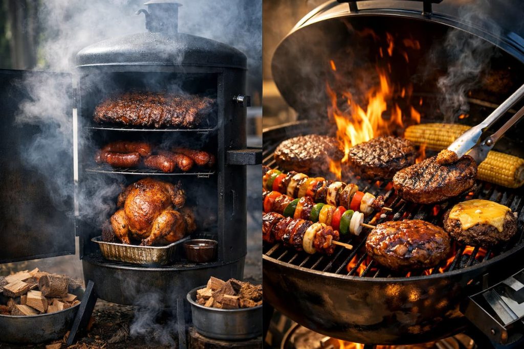 Smoking vs Grilling Health and Nutrition Comparison