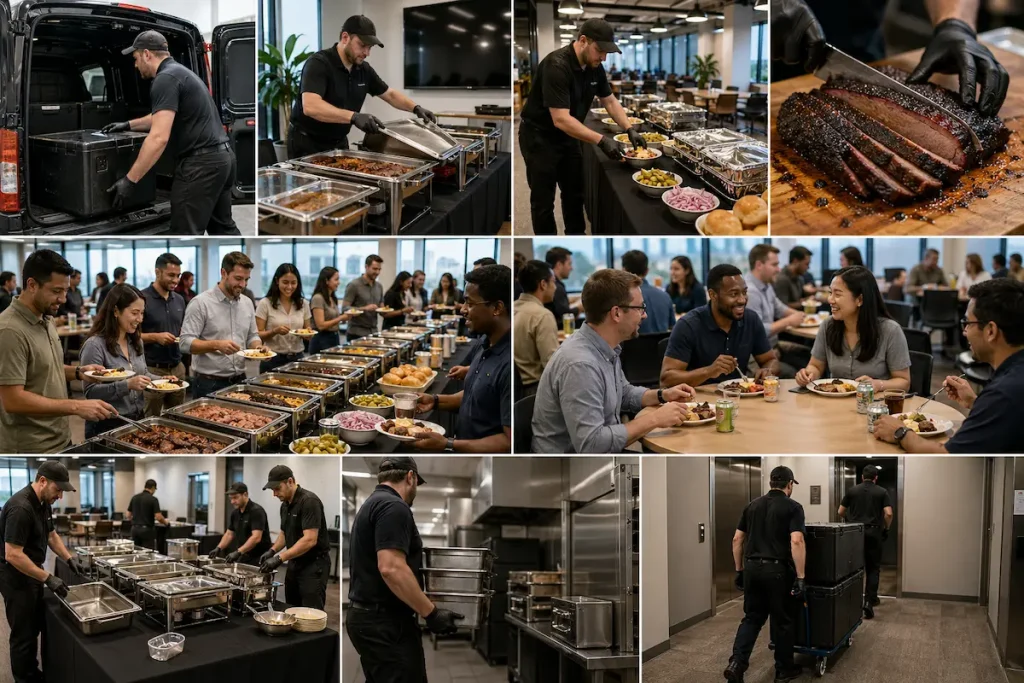 bbq catering day timeline