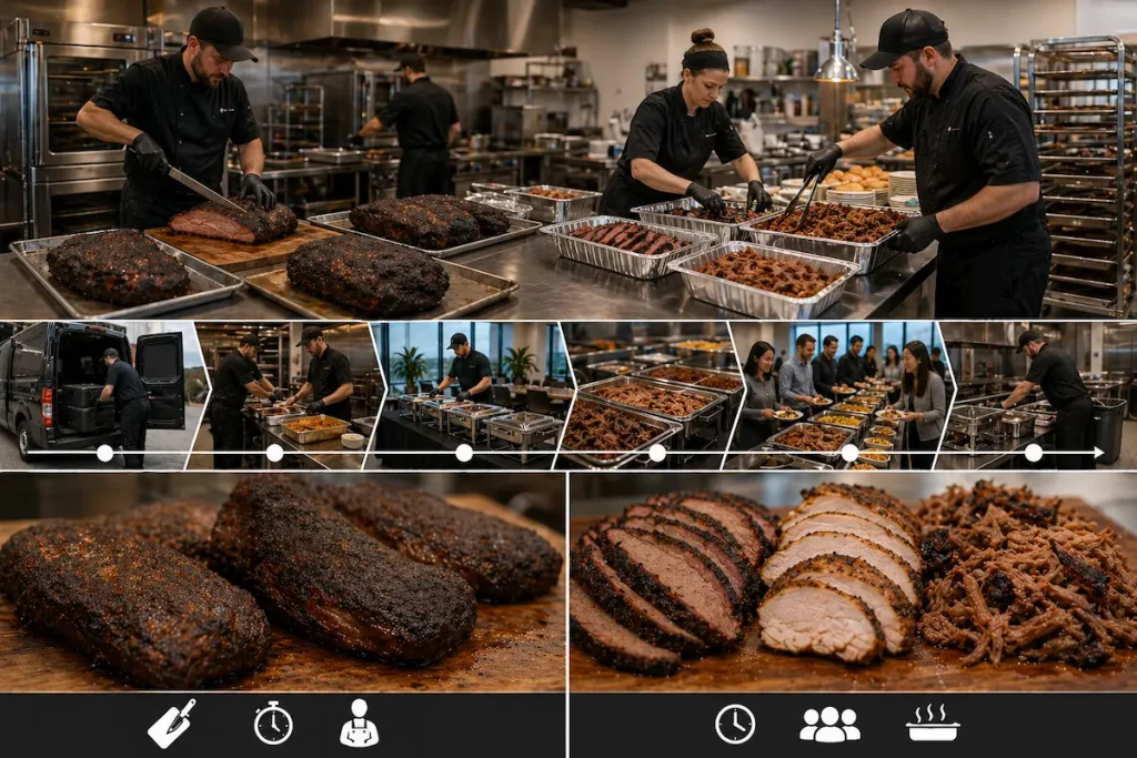 professional bbq catering service event