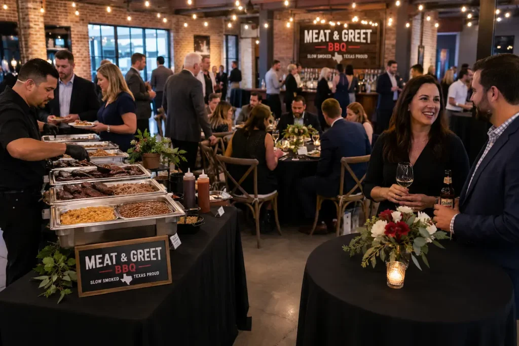 buffet plated family style catering DFW