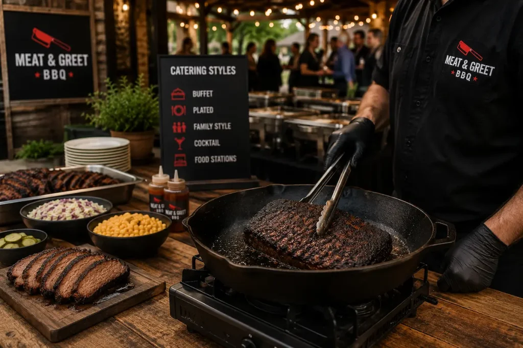 cast iron skillet bark restoration BBQ catering