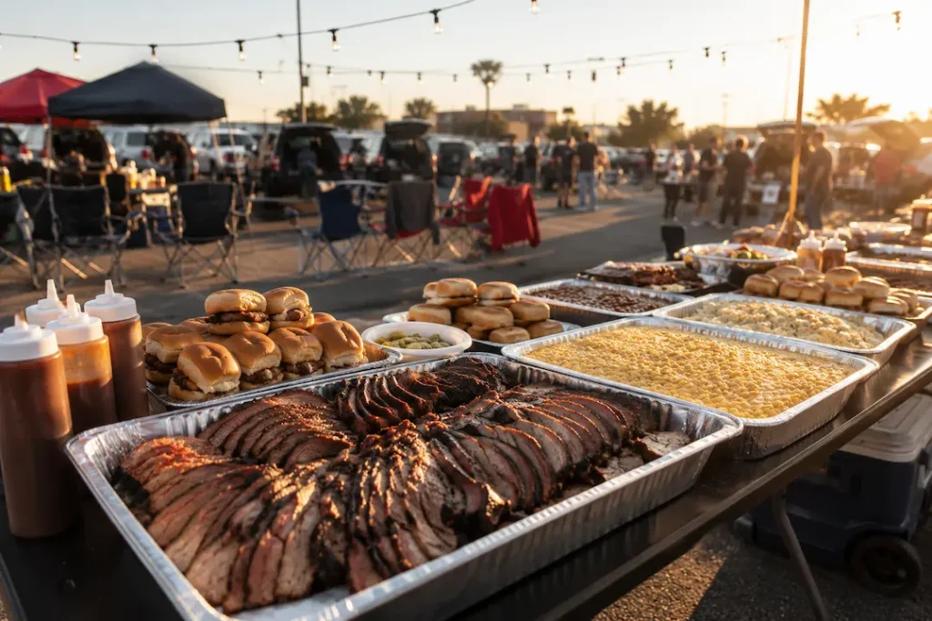 arlington tailgate bbq food